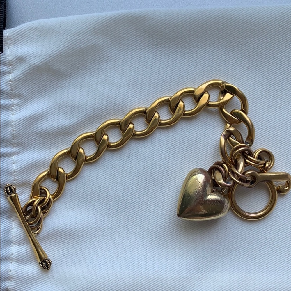 Vintage Juicy Couture Gold tone chain Bracelet - Picture 5 of 5